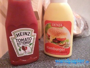 Ketchup und Hamburgersauce