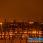 Nachts im verschneiten Leipzig